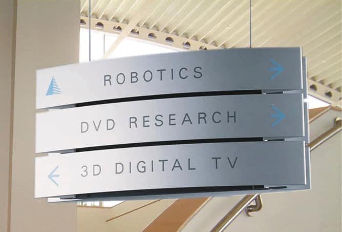 service-1 modular sign system is designed